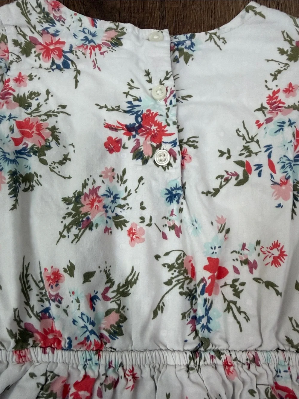 Baby Gap,Girls White Floral Summer Dress